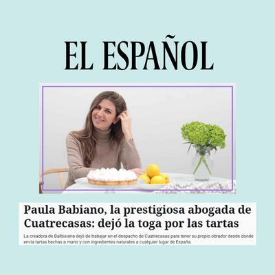'Paula Babiano, la prestigiosa abogada de Cuatrecasas: dejó la toga por las tartas' - El Español