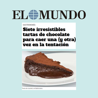 'Siete irresistibles tartas de chocolate para caer una (y otra) vez en la tentación' - El Mundo