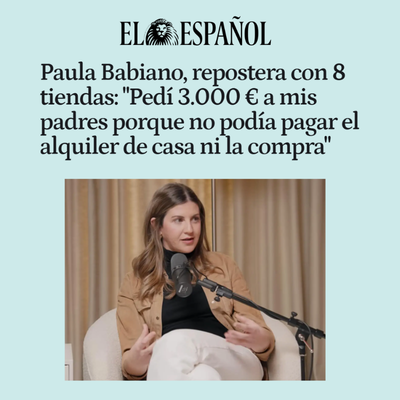 Paula Babiano, repostera con 8 tiendas