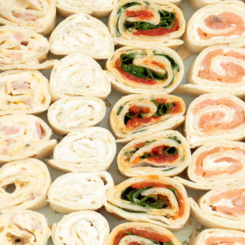 Fancy Mini Wraps Bandeja de Mini wraps variados | Catering para empresas y particulares ...