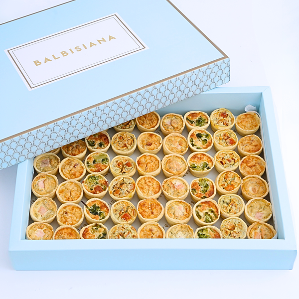 Bandeja de mini quiches