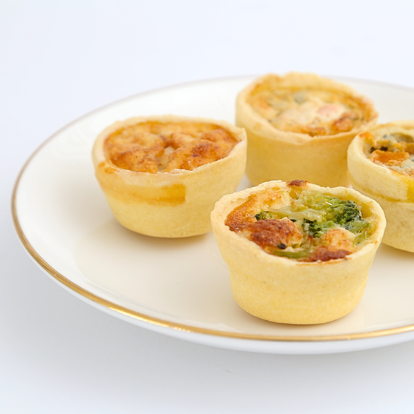Bandeja de mini quiches