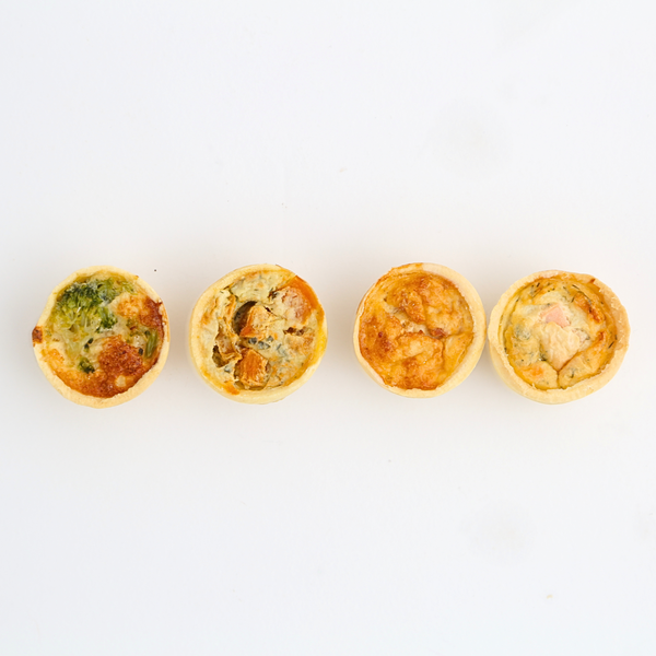 Bandeja de mini quiches