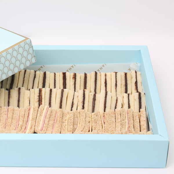 - Bandeja Mini sándwiches Nutella y Jamón y Queso -