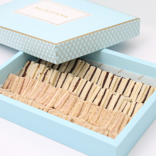 Bandeja Mini sándwiches Nutella y Jamón y Queso