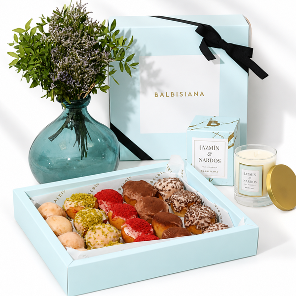- Caja de Berlisianas, Flores y Vela -