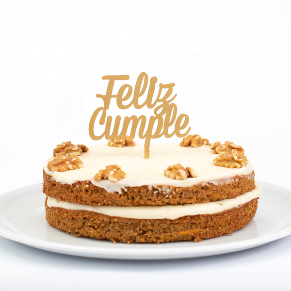 Cake topper feliz cumpleaños