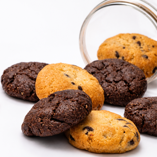 Cookies de chocolate y de pepitas de chocolate