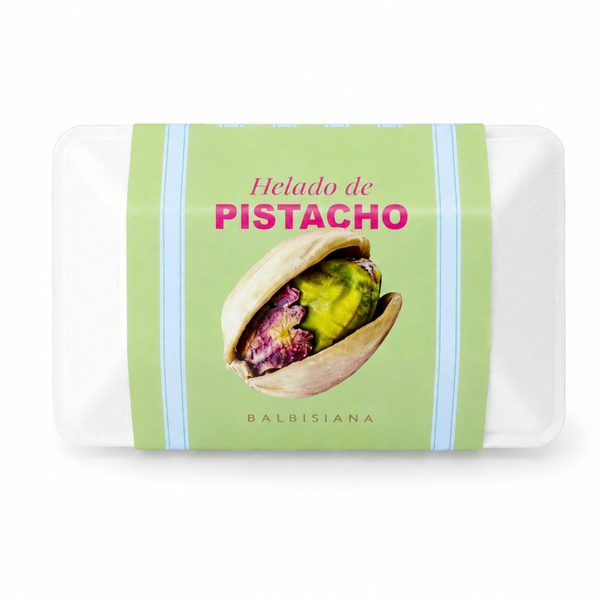 Helado artesanal de pistacho