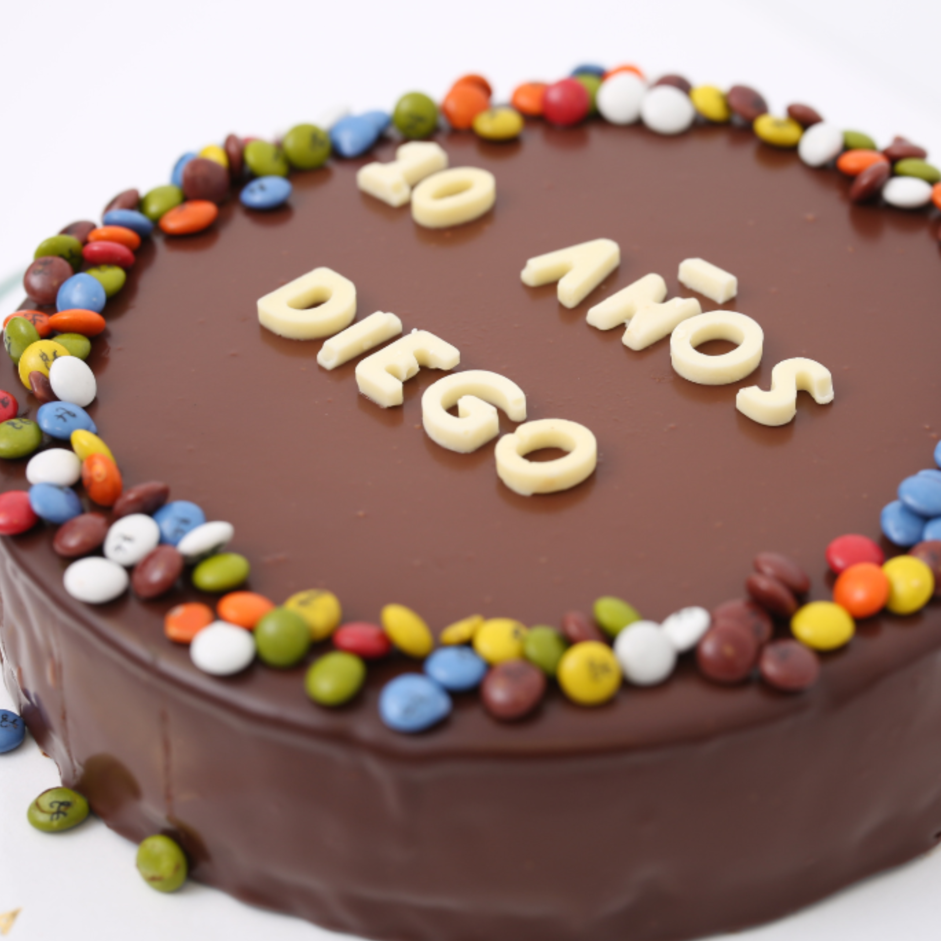 Mensaje personalizado sobre tarta