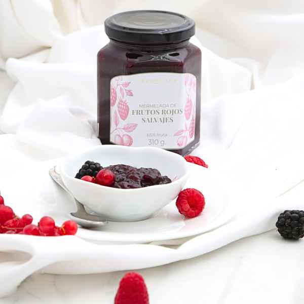 Mermelada artesanal de frutos rojos balbisiana