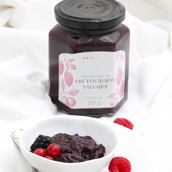 Mermelada artesanal de frutos rojos balbisiana