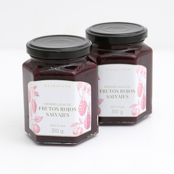 Mermelada artesanal de frutos rojos balbisiana