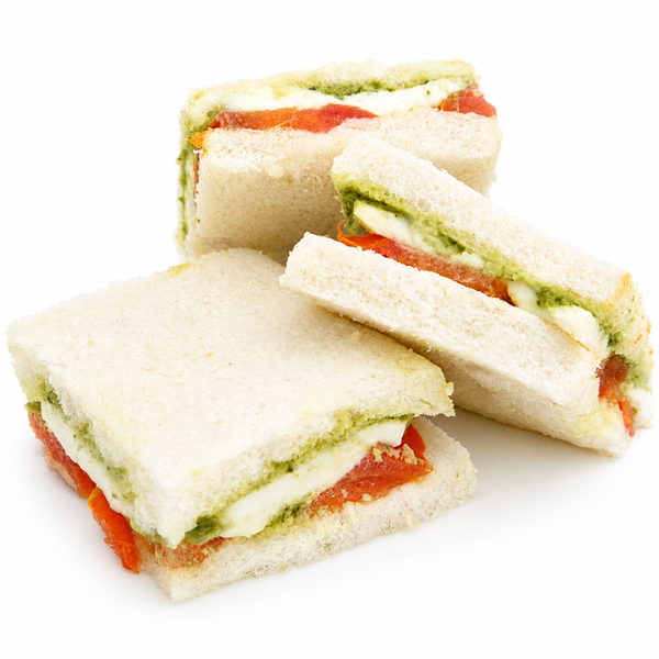 Bandeja de sándwiches dobles premium