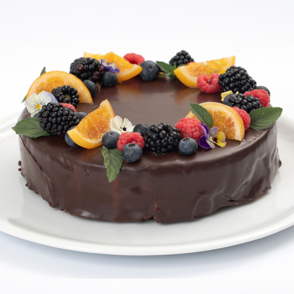 Tarta de galletas con chocolate