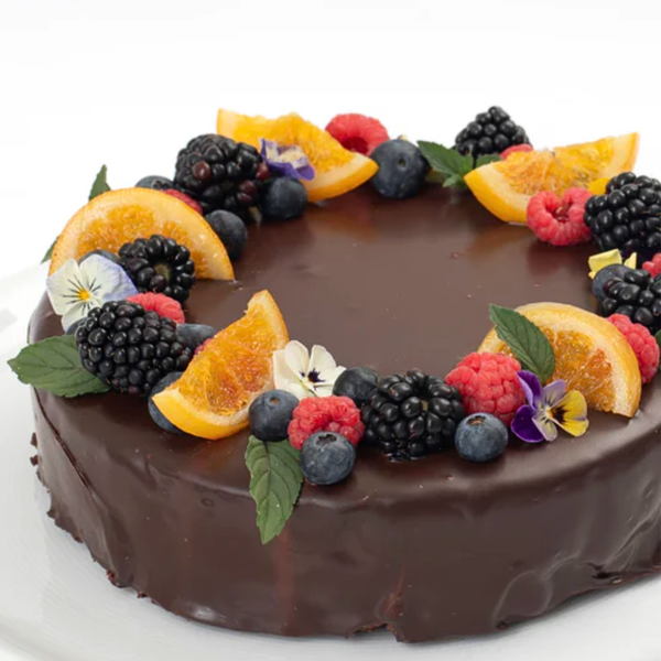 Tarta de galletas con chocolate