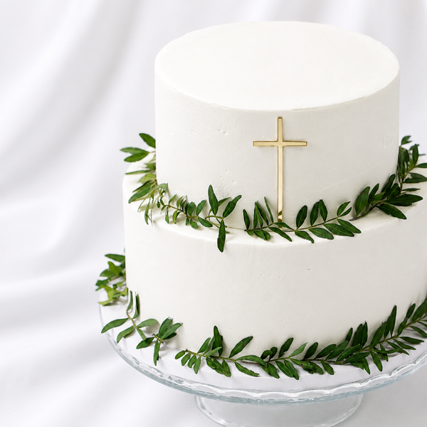 Tarta de primera Comunión de dos pisos