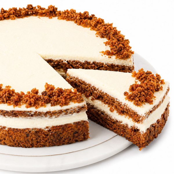 Tarta de zanahoria sin gluten y sin lactosa