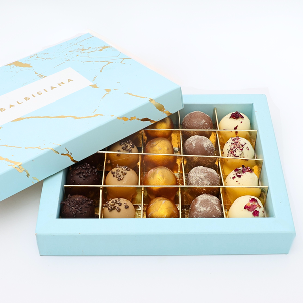 Caja de Trufitas variadas 5 chocolates 20 ud.