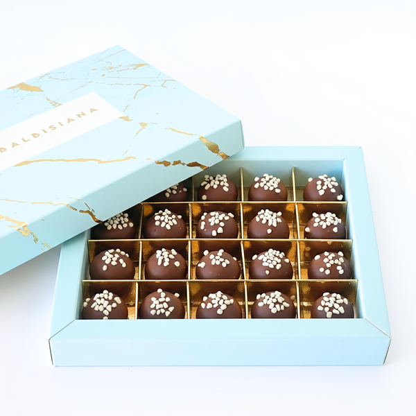 Caja de Trufitas de Kinder Bueno y chocolate con leche