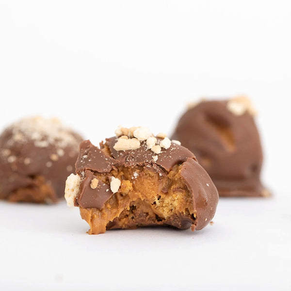 Caja de Trufitas de chocolate con caramelo y galleta 20 ud.