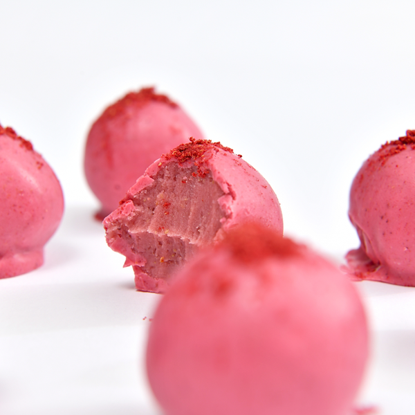 - Caja de Trufitas de chocolate y frambuesa 20 ud. -