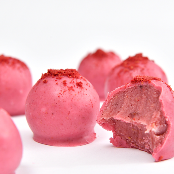 - Caja de Trufitas de chocolate y frambuesa 20 ud. -