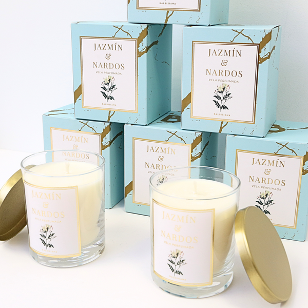 Vela de jazmin y nardos