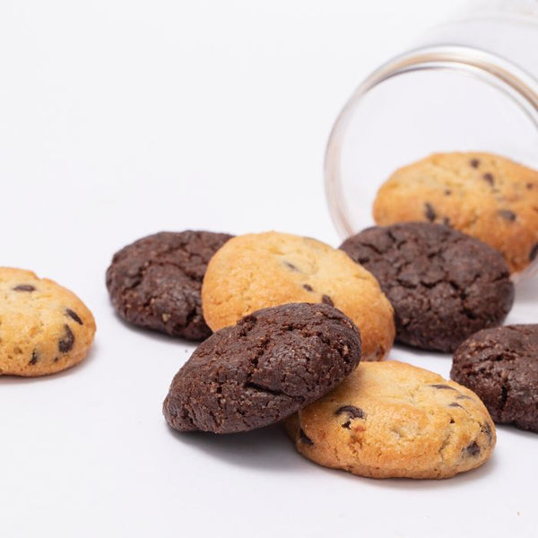 Cookies de chocolate y de pepitas de chocolate