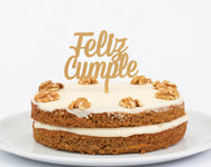 Cake topper feliz cumpleaños